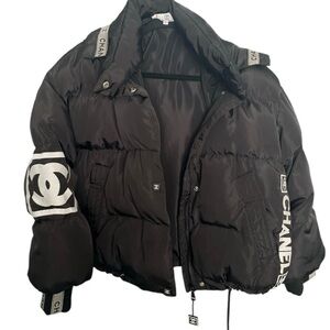 CHANEL black Puffer Jacket
